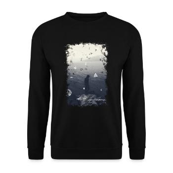 Ocean - Unisex Sweatshirt - black - Front - Alina (178cm) & Michal (187cm)