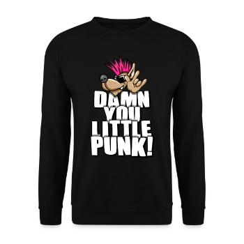 Little Punk - Unisex Pullover - Schwarz - Vorne - Alina (178cm) & Michal (187cm)