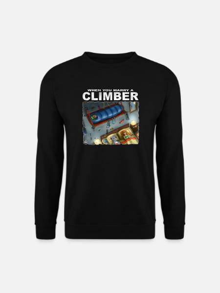 When You Marry A Climber - Unisex Sweatshirt - black