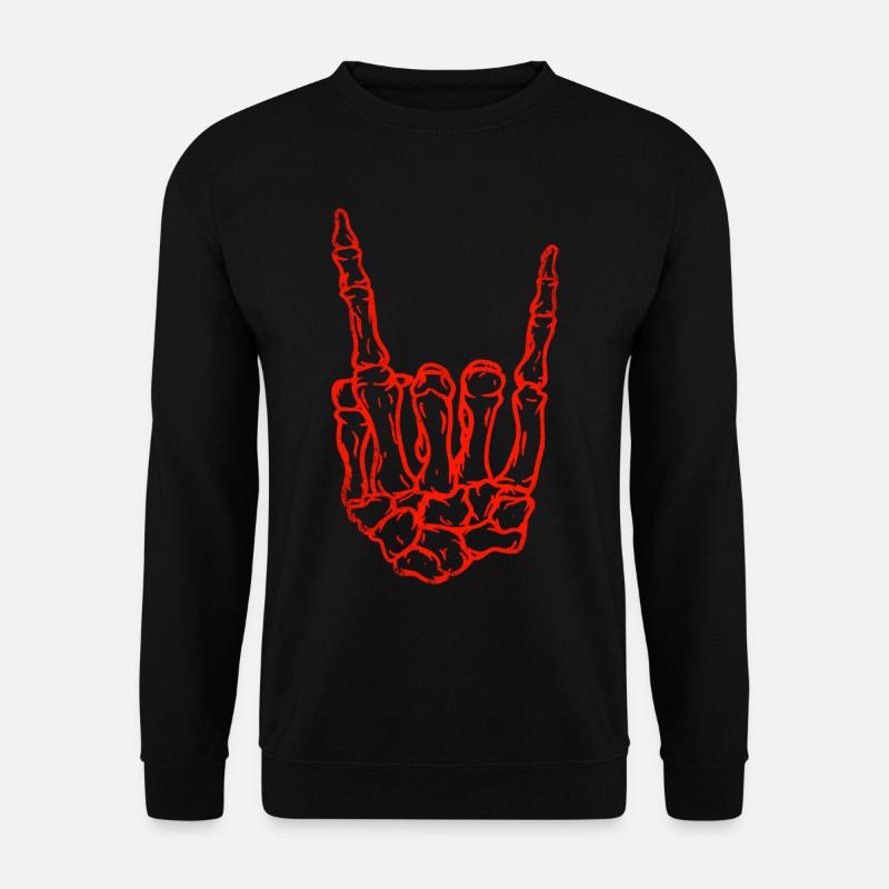 Rock and Roll Skeleton - Unisex Sweatshirt - black