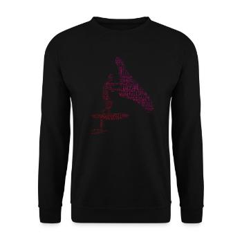 Femmes hydroptère hommes wingfoil wingfoil wingsurf - Sweat-shirt Unisexe - noir - Devant - Alina (178cm) & Michal (187cm)