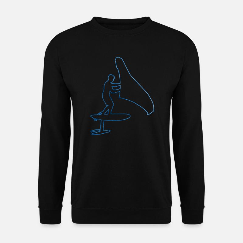 foilwing wingfoil hydrofoil wingsurf Women - Unisex Sweatshirt - black