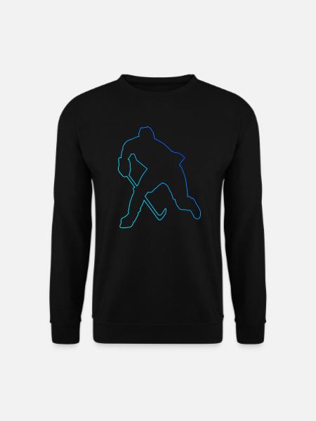 Ice Hockey player Eishockey spielen Damen - Unisex Pullover - Schwarz