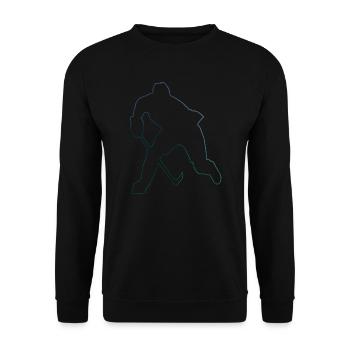 Hockey sur glace féminin Hockey sur glace Hockey sur glace - Sweat-shirt Unisexe - noir - Devant - Alina (178cm) & Michal (187cm)