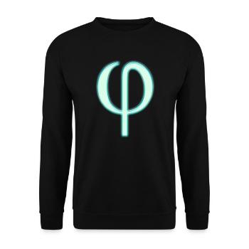 Phi - Le nombre d'or - Platon - Géométrie Sacrée - Sweat-shirt Unisexe - noir - Devant - Alina (178cm) & Michal (187cm)