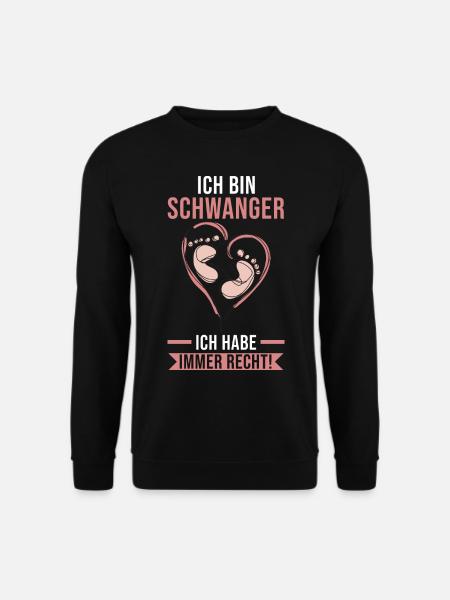 Mutter Schwangerschaft Schwanger Werdende Mama - Unisex Pullover - Schwarz