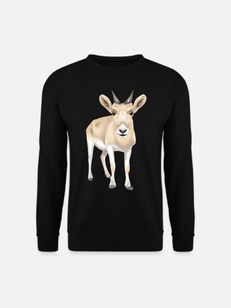 Saiga-Antilope - Unisex Pullover - Schwarz
