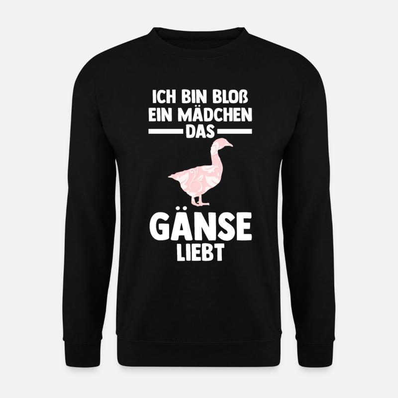 Gans Gänse - Unisex Pullover - Schwarz