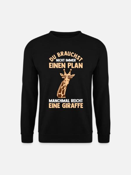 Giraffe Giraffen - Unisex Pullover - Schwarz