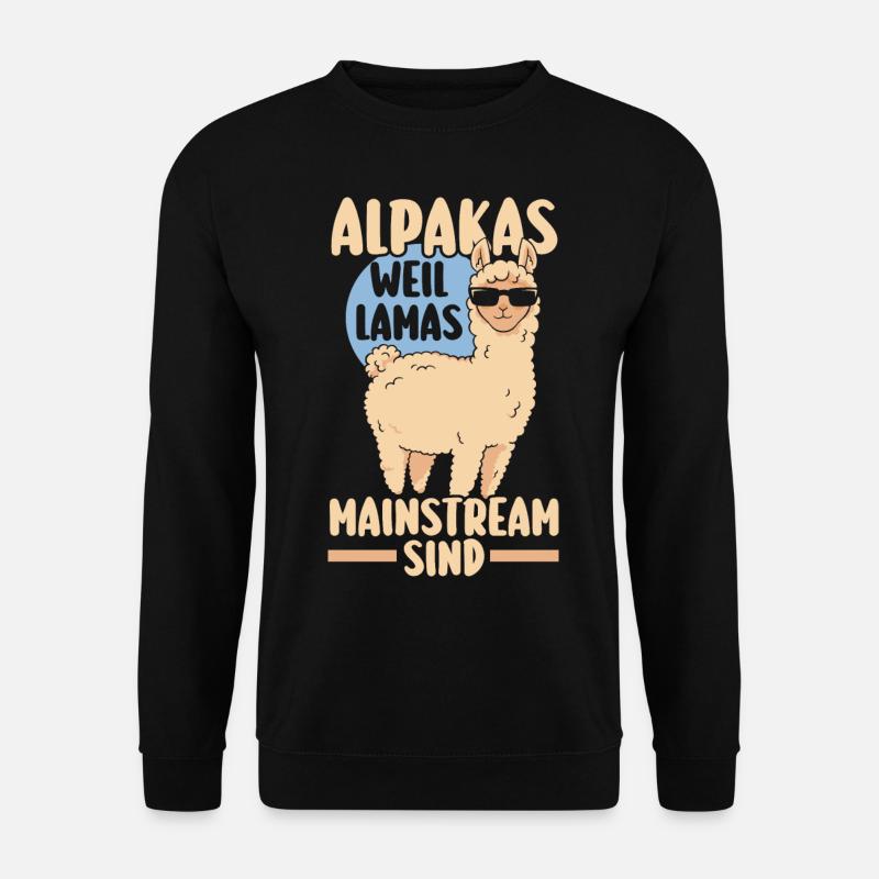 Alpaca - Unisex Sweatshirt - black