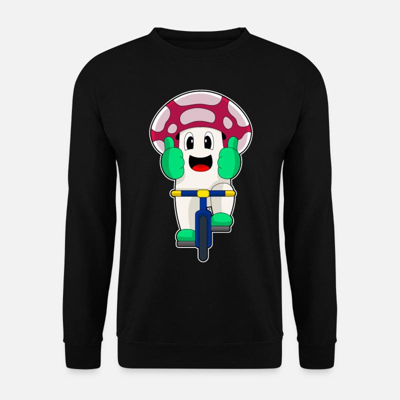 Mushroom Bicycle - Unisex Sweatshirt - black