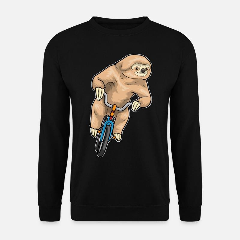 Sloth Bicycle - Unisex Sweatshirt - black