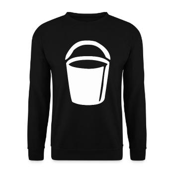Éteindre un incendie avec le seau - Sweat-shirt Unisexe - noir - Devant - Alina (178cm) & Michal (187cm)