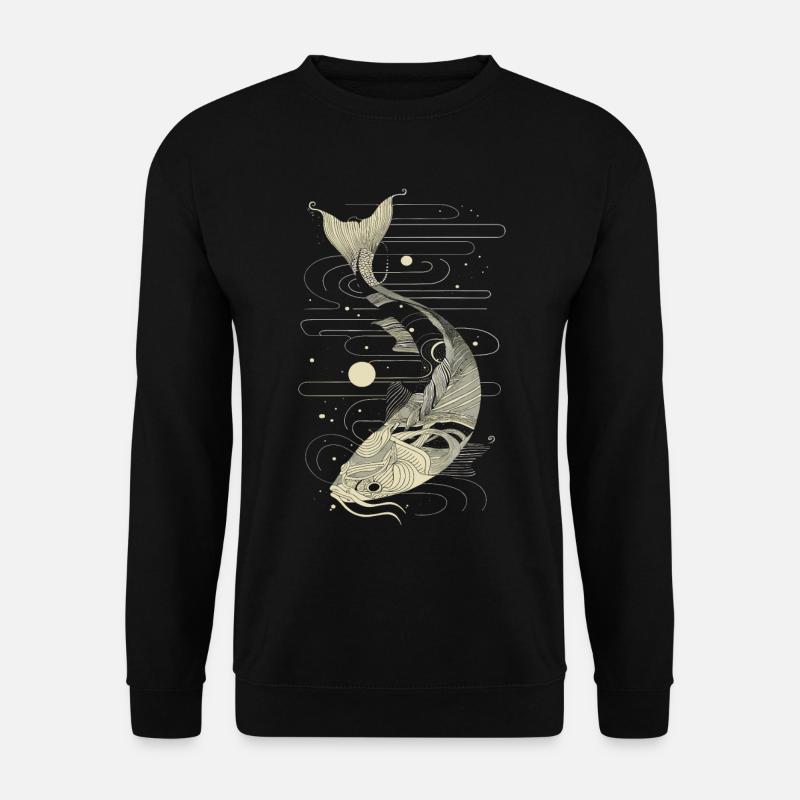 Fish Graphic - Unisex Sweatshirt - black