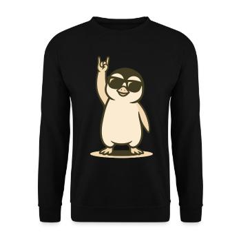 Polar Rocker Chick - Unisex Sweatshirt - black - Front - Alina (178cm) & Michal (187cm)