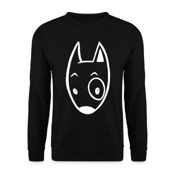 Little White Dog - Unisex Sweatshirt - black - Front - Alina (178cm) & Michal (187cm)