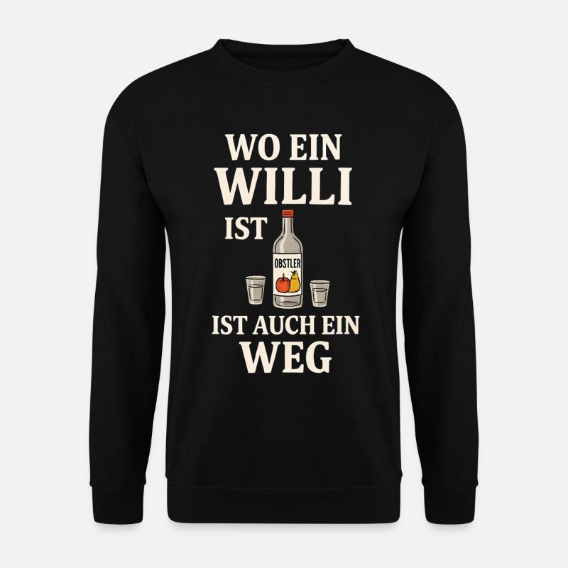Willi Obstler - Unisex Sweatshirt - black