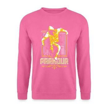 Parkour - Freerunning - Parcour Sport - Sweat-shirt Unisexe - rose - Devant