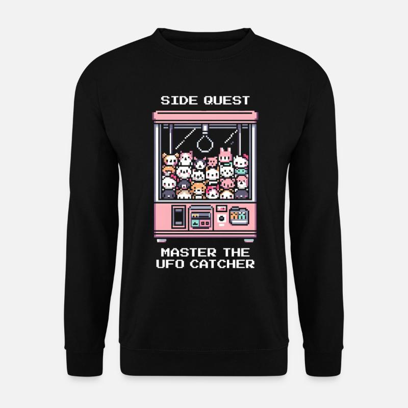 Nebenquest: UFO-Catcher meistern | Arcade Japan - Unisex Pullover - Schwarz