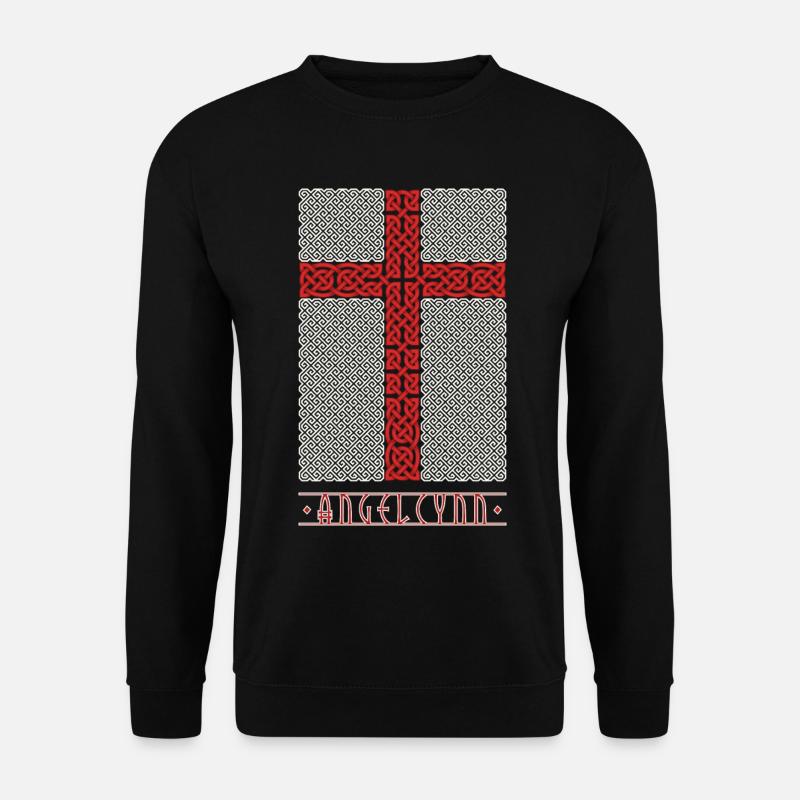 Wikingerstil England Flagge - Unisex Pullover - Schwarz