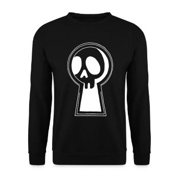 Der Weiße Tod schaut uns zu - Unisex Pullover - Schwarz - Vorne - Alina (178cm) & Michal (187cm)