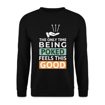 Licensed TCM Practitioner Expert Therapeutic  - Unisex Sweatshirt - black - Front - Alina (178cm) & Michal (187cm)