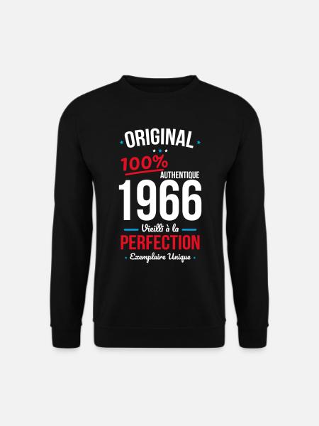1966 – Original – Exemplaire unique - Sweat-shirt Unisexe - noir