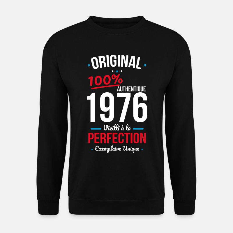 1976 – Original – Einzigartiges Exemplar - Unisex Pullover - Schwarz