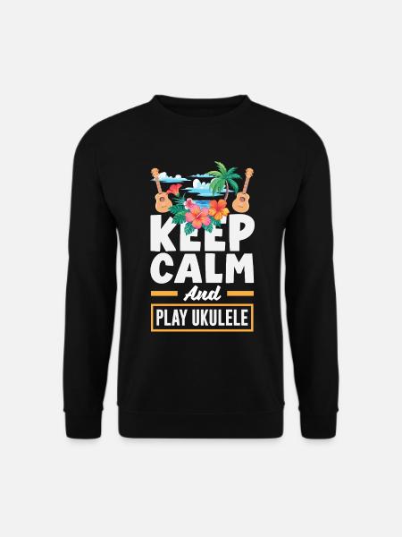 Funny Ukulele Designs and Sayings - Unisex Sweatshirt - black