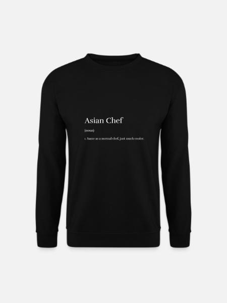 Asiatischer Koch - Unisex Pullover - Schwarz
