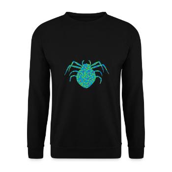 spider animal crawling phobia - Unisex Sweatshirt - black - Front - Alina (178cm) & Michal (187cm)