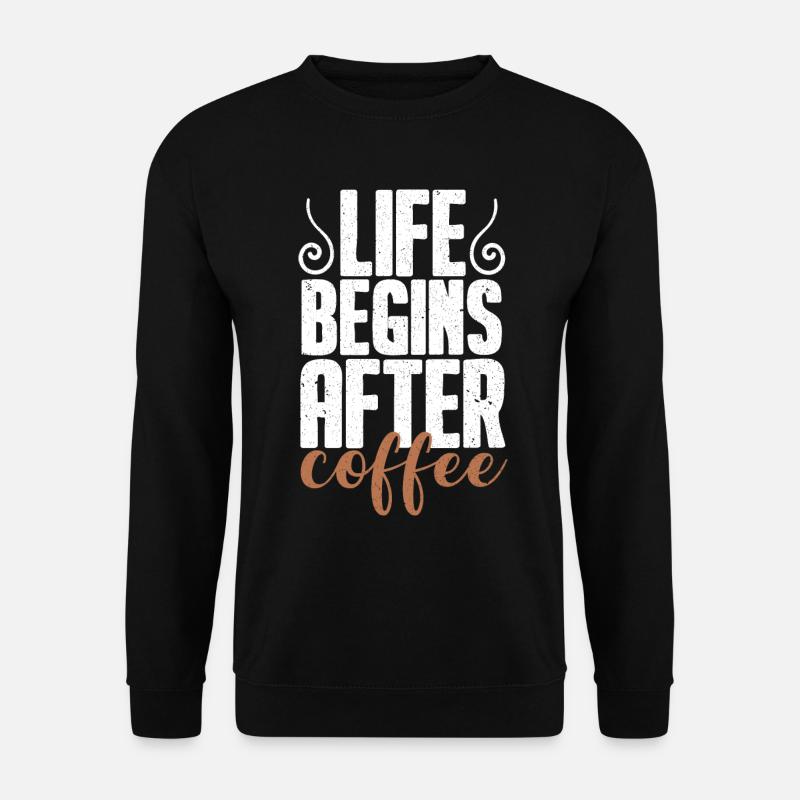 Kaffee Kaffeetrinker Kaffeeliebhaber - Unisex Pullover - Schwarz
