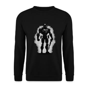 Robot Warrior Robot - Sweat-shirt Unisexe - noir - Devant - Alina (178cm) & Michal (187cm)