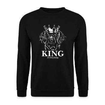 Chien de caille allemand Roi de tout Wilsigns - Sweat-shirt Unisexe - noir - Devant - Alina (178cm) & Michal (187cm)
