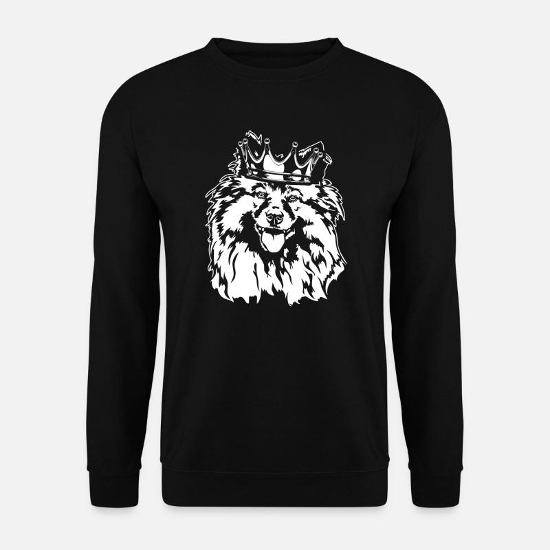 Wolfspitz Crown Dogs Dog Wilsigns - Sweat-shirt Unisexe - noir