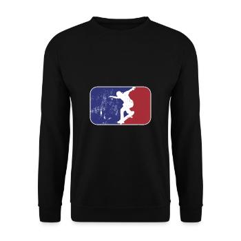 Logo du patineur - Sweat-shirt Unisexe - noir - Devant - Alina (178cm) & Michal (187cm)