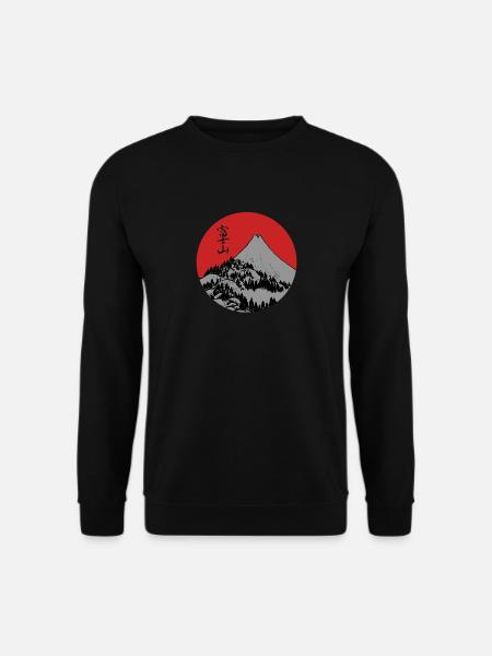Red Dawn Fuji - Unisex Sweatshirt - black
