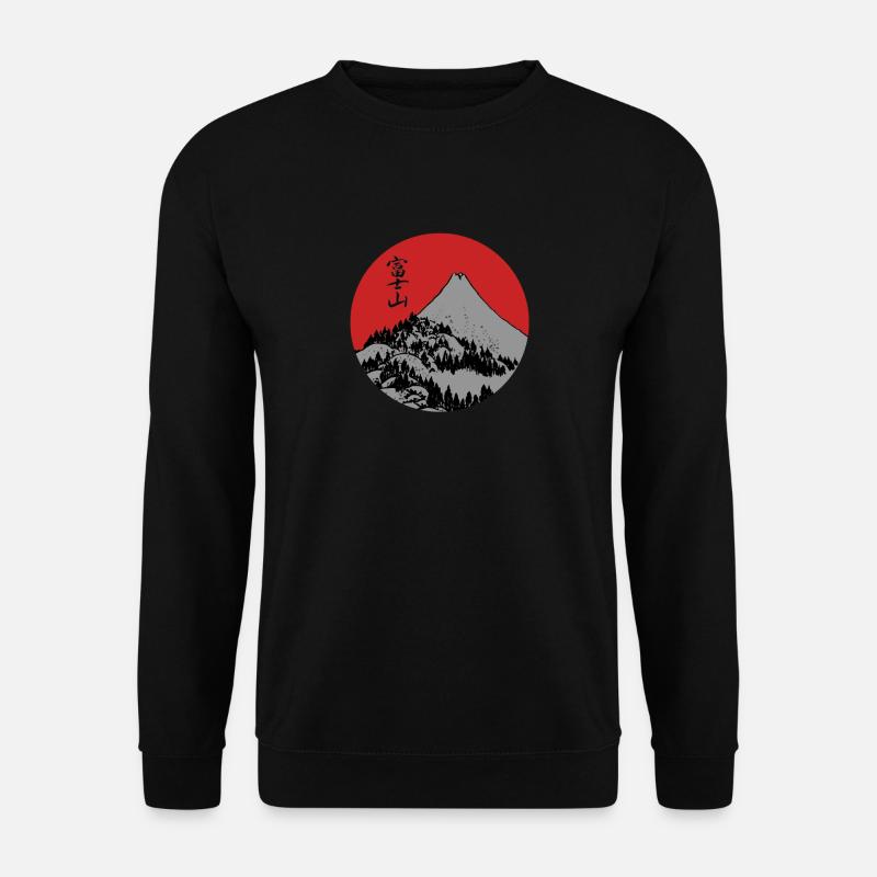 Red Dawn Fuji - Unisex Pullover - Schwarz