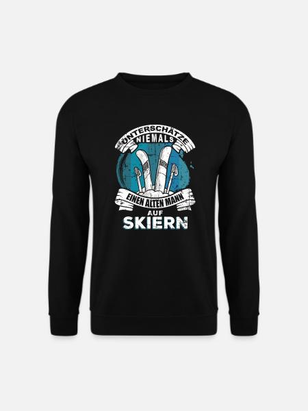 Papa Opa Skifahrer - Unisex Pullover - Schwarz