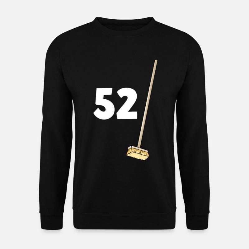 52 Besen Geschenk Mann oder Frau 52 Jahre Geburtstag - Unisex Pullover - Schwarz