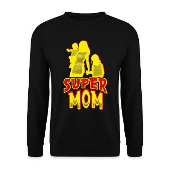 Fête des mères Maman - Sweat-shirt Unisexe - noir - Devant - Alina (178cm) & Michal (187cm)