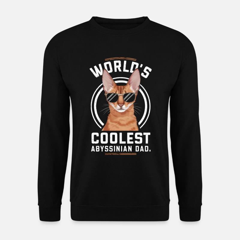 Katze Abessinier Geschenk - Unisex Pullover - Schwarz