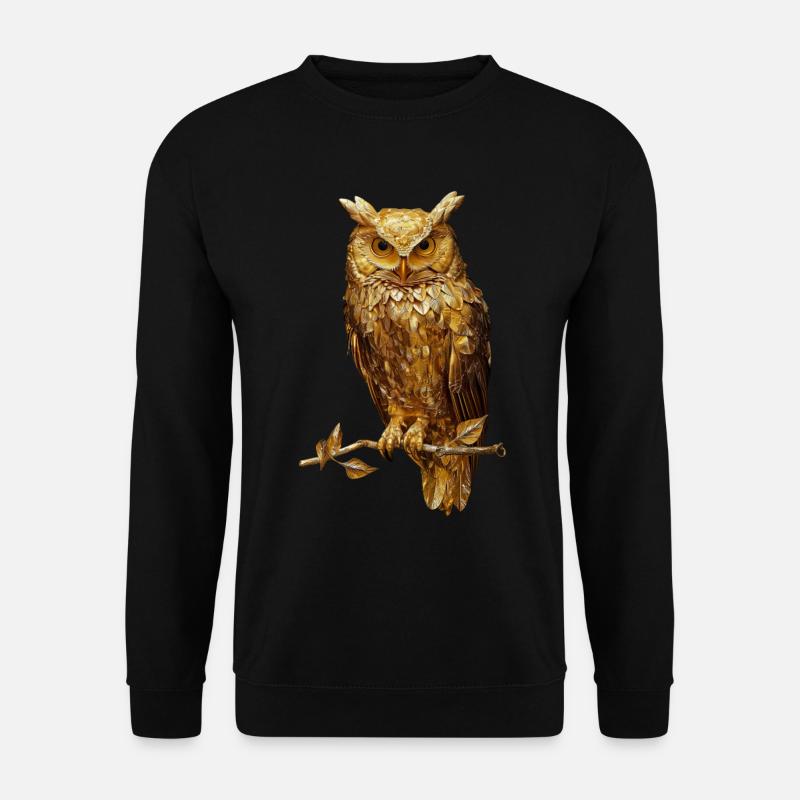 Eule - Unisex Pullover - Schwarz