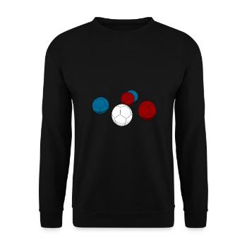 Boccia - pétanque - Sweat-shirt Unisexe - noir - Devant - Alina (178cm) & Michal (187cm)