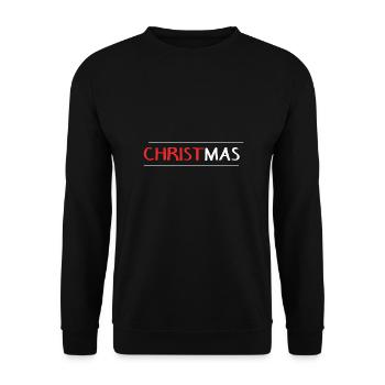 Le design cool de CHRISTMA - Sweat-shirt Unisexe - noir - Devant - Alina (178cm) & Michal (187cm)