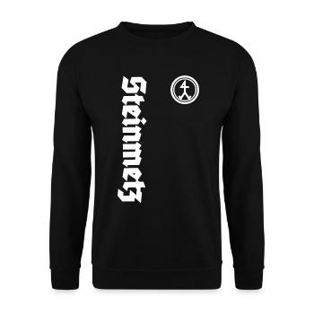 Tailleur de pierre - Sweat-shirt Unisexe - noir - Devant - Alina (178cm) & Michal (187cm)