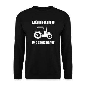Dorfkind - Unisex Pullover - Schwarz - Vorne - Alina (178cm) & Michal (187cm)