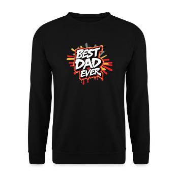 best dad ever - Sweat-shirt Unisexe - noir - Devant - Alina (178cm) & Michal (187cm)