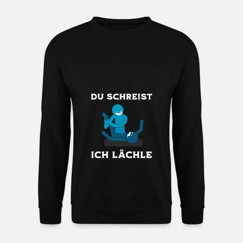 Massage Therapie Humor Physiotherapeutin - Unisex Pullover - Schwarz