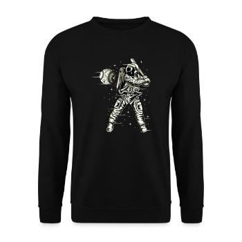 espace de base-ball - Sweat-shirt Unisexe - noir - Devant - Alina (178cm) & Michal (187cm)